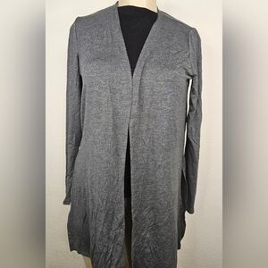 Gray Open Front Women's Sweater 95% Rayon  New Without Tags
